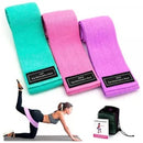 Kit de 3 Bandas ligas para ejercitar piernas y glúteos